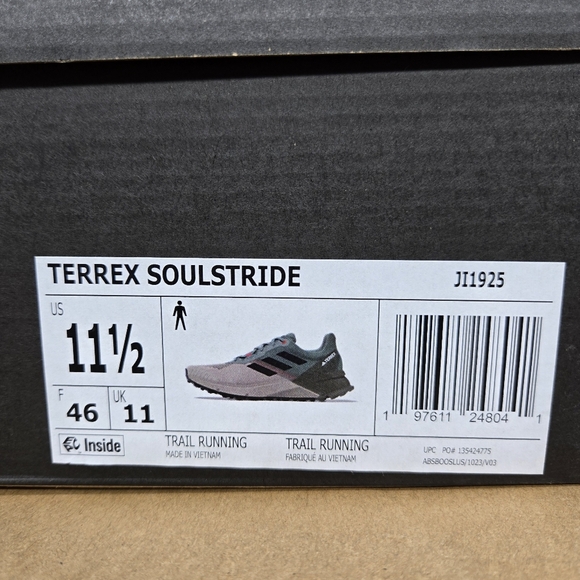 New Adidas Terrex Soulstride Men's Trail Running Shoes Size 11.5 - Picture 8 of 8